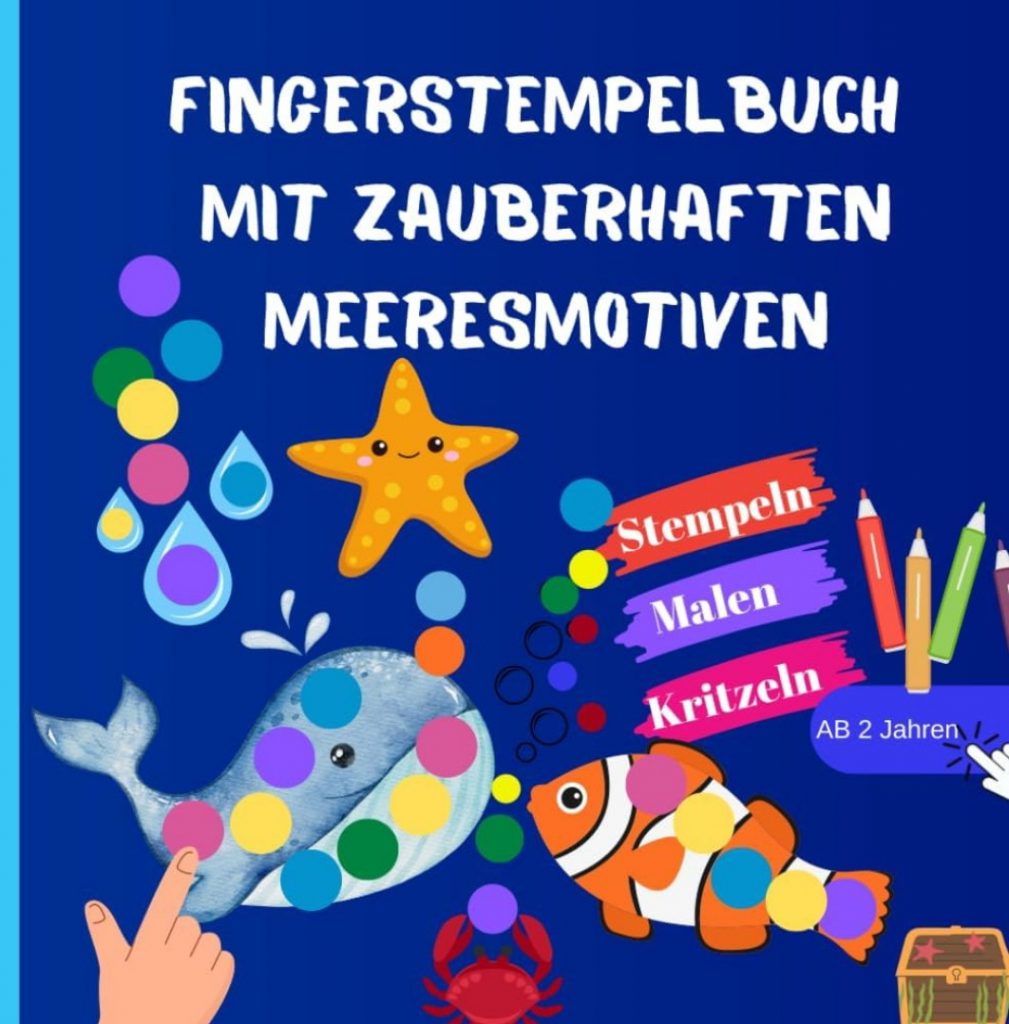 Fingerstempelbuch mit zauberhaften Meeresmotiven