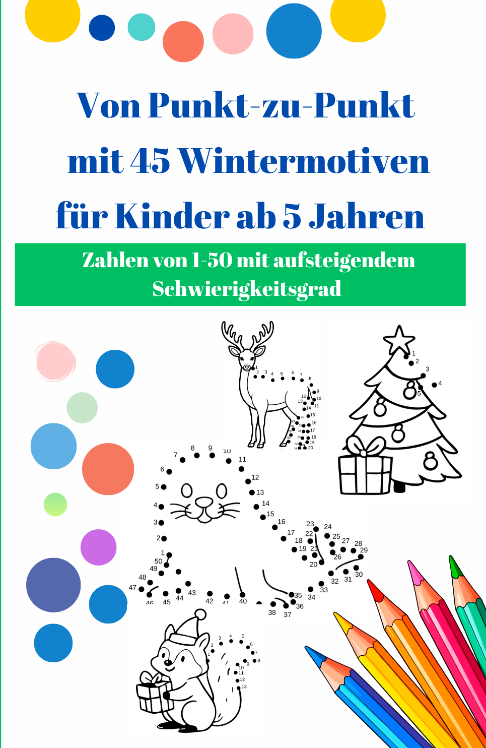 Punkt-zu-Punkt Buch ab 5 – Zahlen lernen bis 50